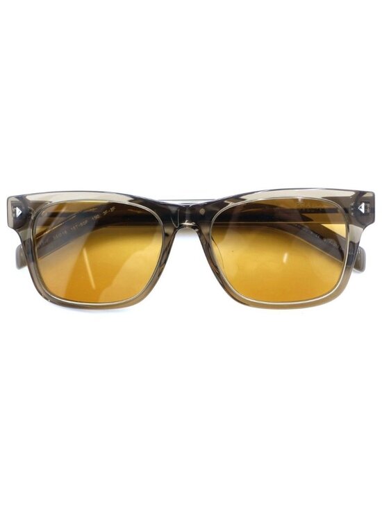 Prada Logo Sunglasses Eyewear Striped Yellow Brown main image 6